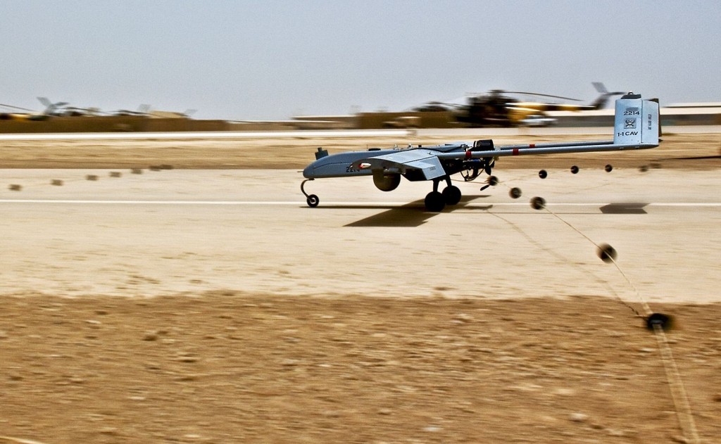 RQ-7 landing