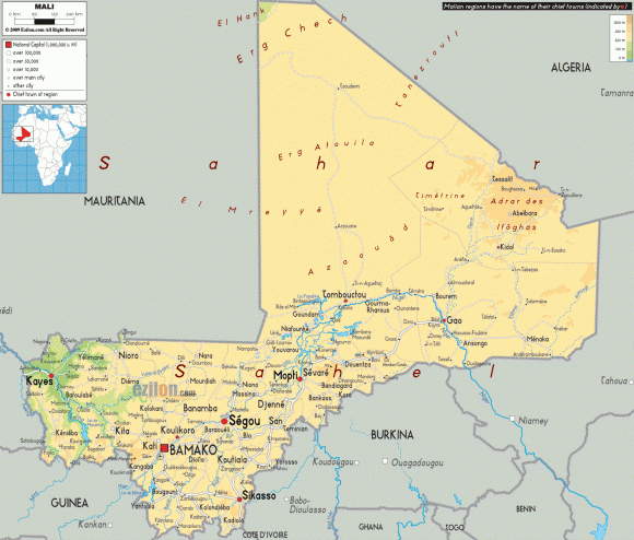 Mali-physical-map
