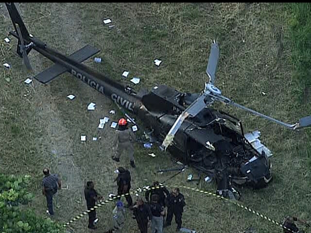 queda helicoptero policia civil RJ