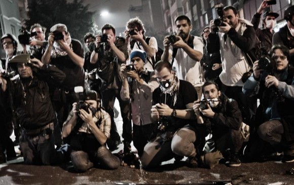 Enfrentamento manifestanes e PM-SP em  São Paulo em 13jun - foto 5 Estadao via G1