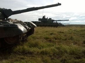 Exercício com Leopards do 1º Regimento de Carros de Combate Leopards 1A5 - 2