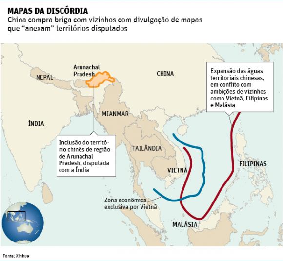 mapa china