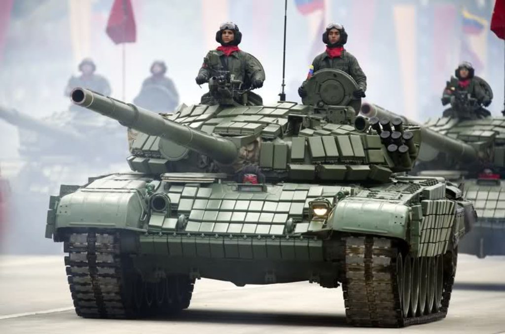 Venezuelan army Russian-made T-72B1 tanks