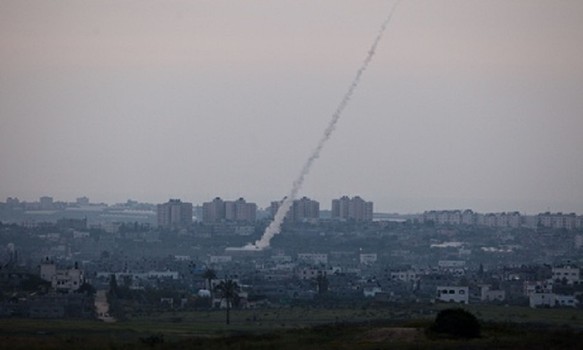 foguete disparado pelo Hamas