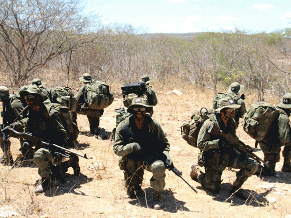 Fuzileiros participaram de curso especial no sertão do Rio Grande do Norte Foto E MedeirosG1