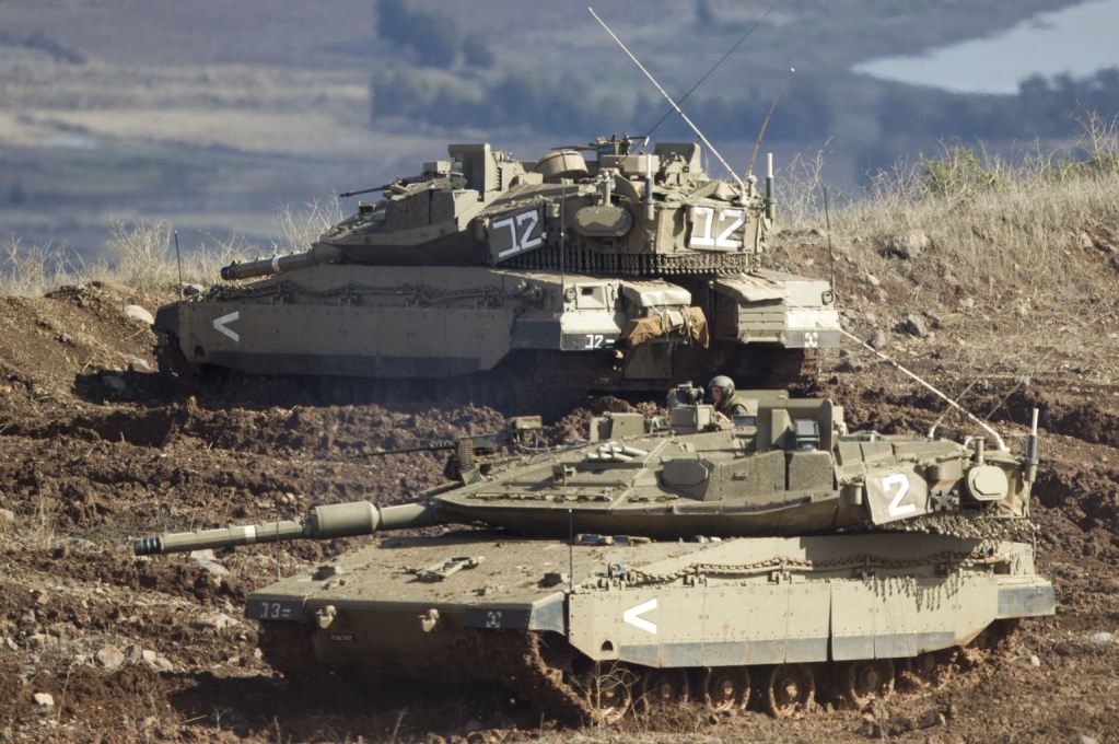 Tanques de Israel em Golan