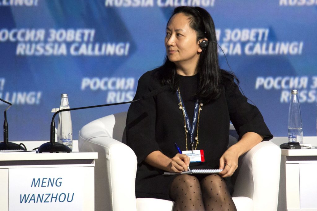 Meng Wanzhou, diretora financeira da empresa chinesa Huawei Technologies