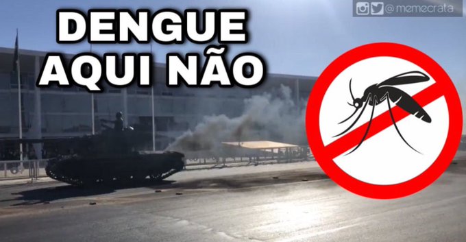 Desfile de blindados militares em Brasília vira meme nas redes