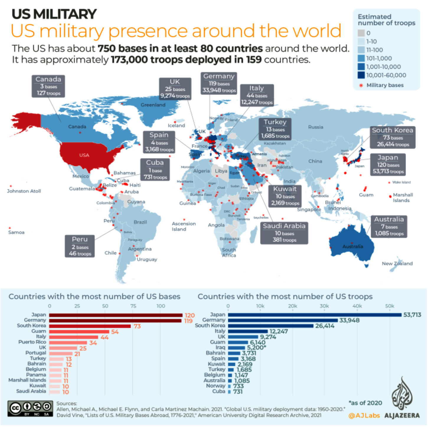 O mapa com logotipos da Otan não mostra as bases e missões da