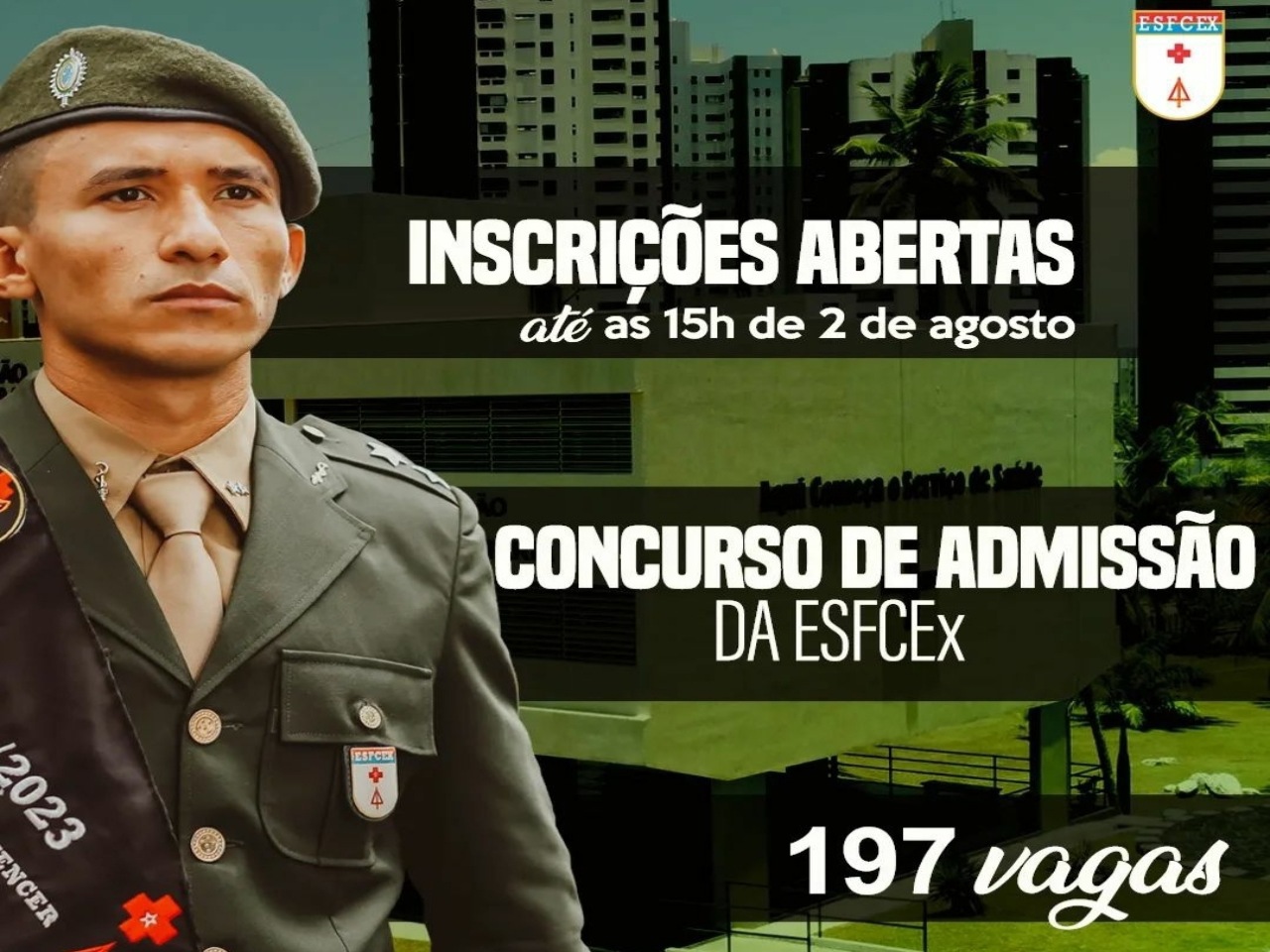 Exército abre inscrições para concursos com 197 vagas