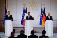 Guerra na Ucrânia: divisão europeia ofusca conversas de Macron com Scholz em Berlim